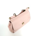 Dolce & Gabbana Sicily Grainy Leather Top Handle Crossbody Bag